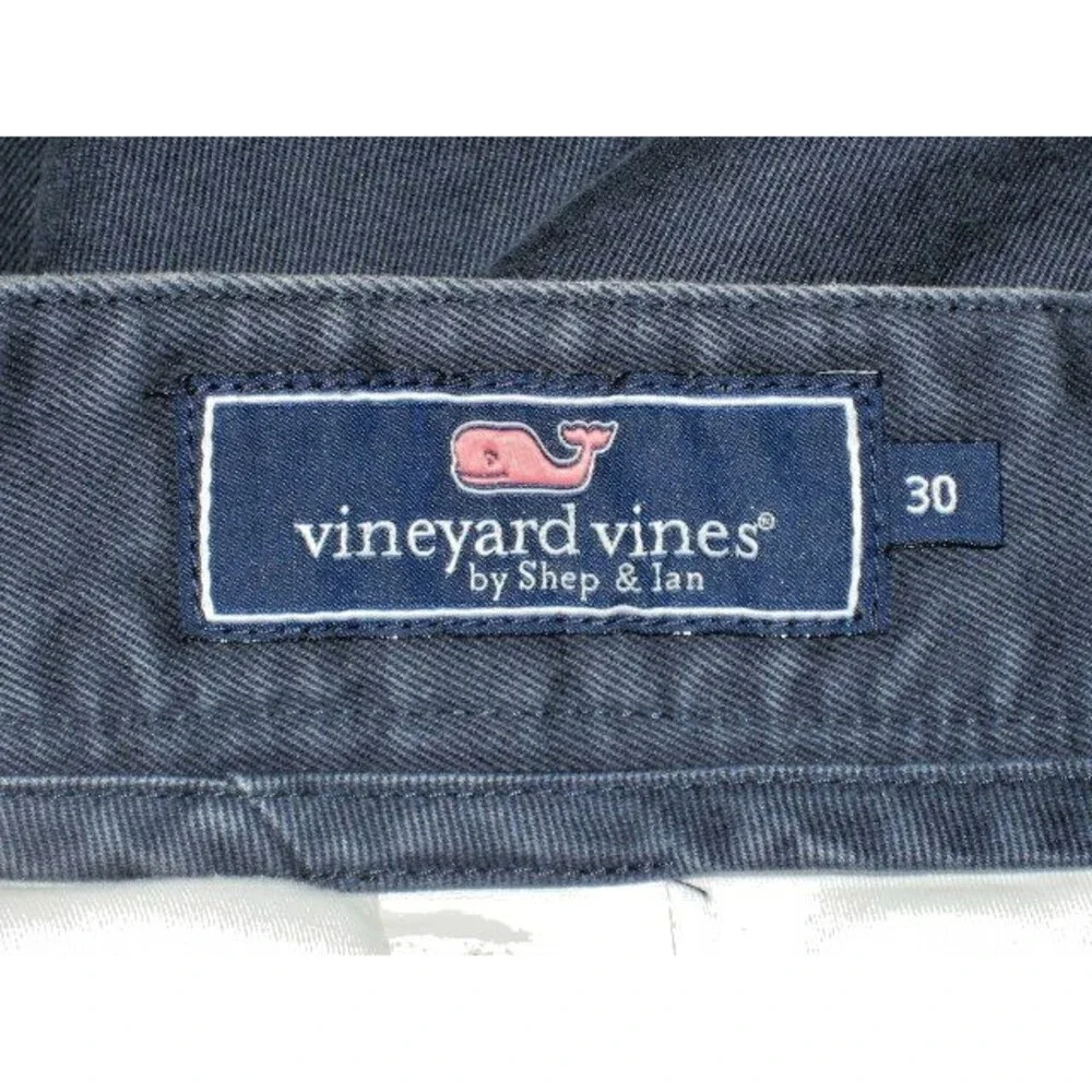 Mens Vineyard Vines Club Navy Flat Front Cotton Casual Golf Shorts sz 30x8